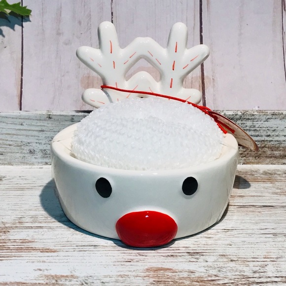 Other - Reindeer scrubby/sponge holder or use as a candy dish